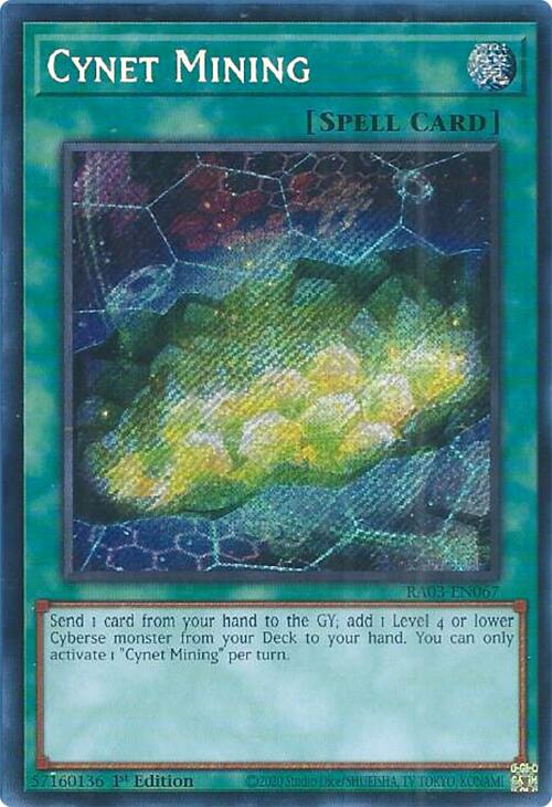 Cynet Mining (Secret Rare) [RA03-EN067] - Yugioh Cards For Your TCG Needs!
