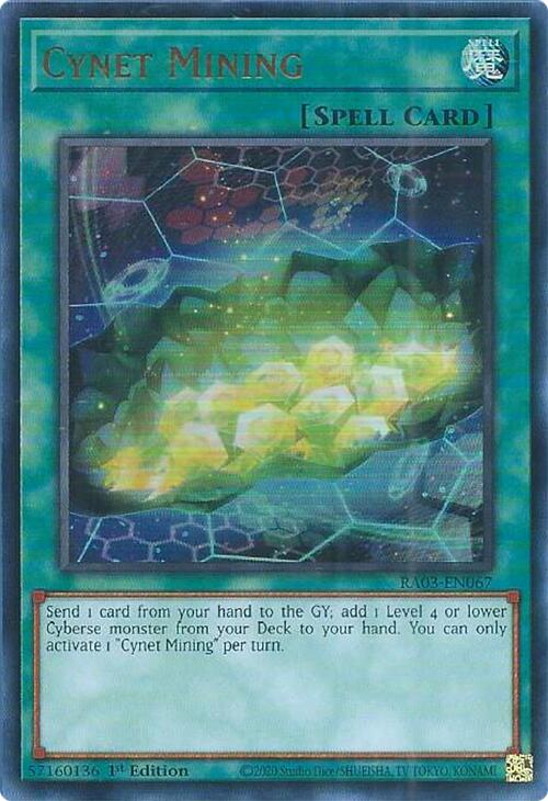 Cynet Mining [RA03-EN067] Ultra Rare - Yugioh Cards For Your TCG Needs!