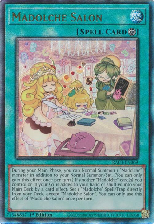 Madolche Salon (UTR) [RA03-EN069] Prismatic Ultimate Rare - Yugioh Cards For Your TCG Needs!