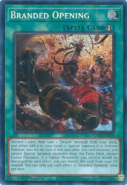 Branded Opening (Secret Rare) [RA03-EN070] Secret Rare - Yugioh Cards For Your TCG Needs!
