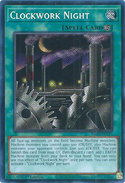 Clockwork Night (Secret Rare) [RA03-EN071] - Yugioh Cards For Your TCG Needs!