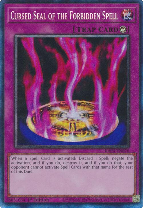 Cursed Seal of the Forbidden Spell (CR) [RA03-EN076] Prismatic Collector's Rare - Yugioh Cards For Your TCG Needs!