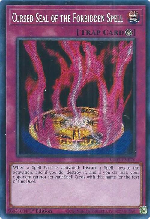 Cursed Seal of the Forbidden Spell [RA03-EN076] Secret Rare - Yugioh Cards For Your TCG Needs!