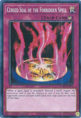 Cursed Seal of the Forbidden Spell [RA03-EN076] Super Rare - Yugioh Cards For Your TCG Needs!