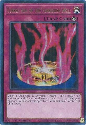 Cursed Seal of the Forbidden Spell (UR) [RA03-EN076] Ultra Rare - Yugioh Cards For Your TCG Needs!