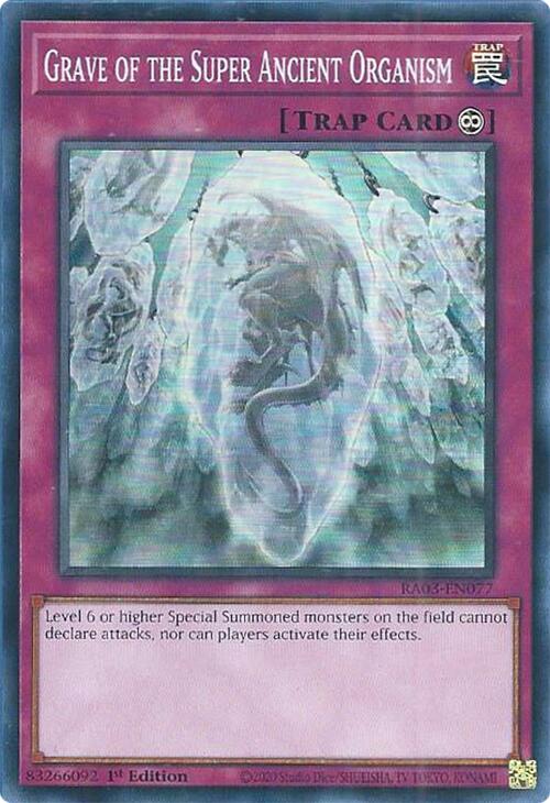 Grave of the Super Ancient Organism [RA03-EN077] Super Rare - Yugioh Cards For Your TCG Needs!