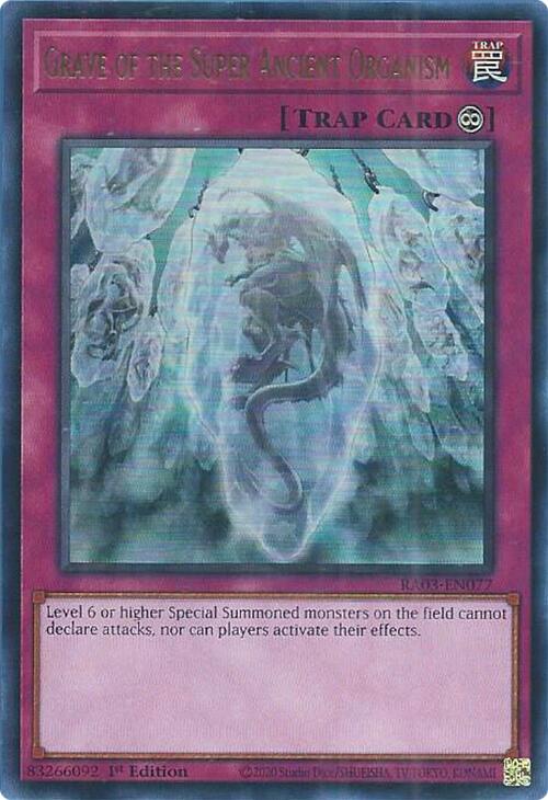 Grave of the Super Ancient Organism [RA03-EN077] Ultra Rare - Yugioh Cards For Your TCG Needs!