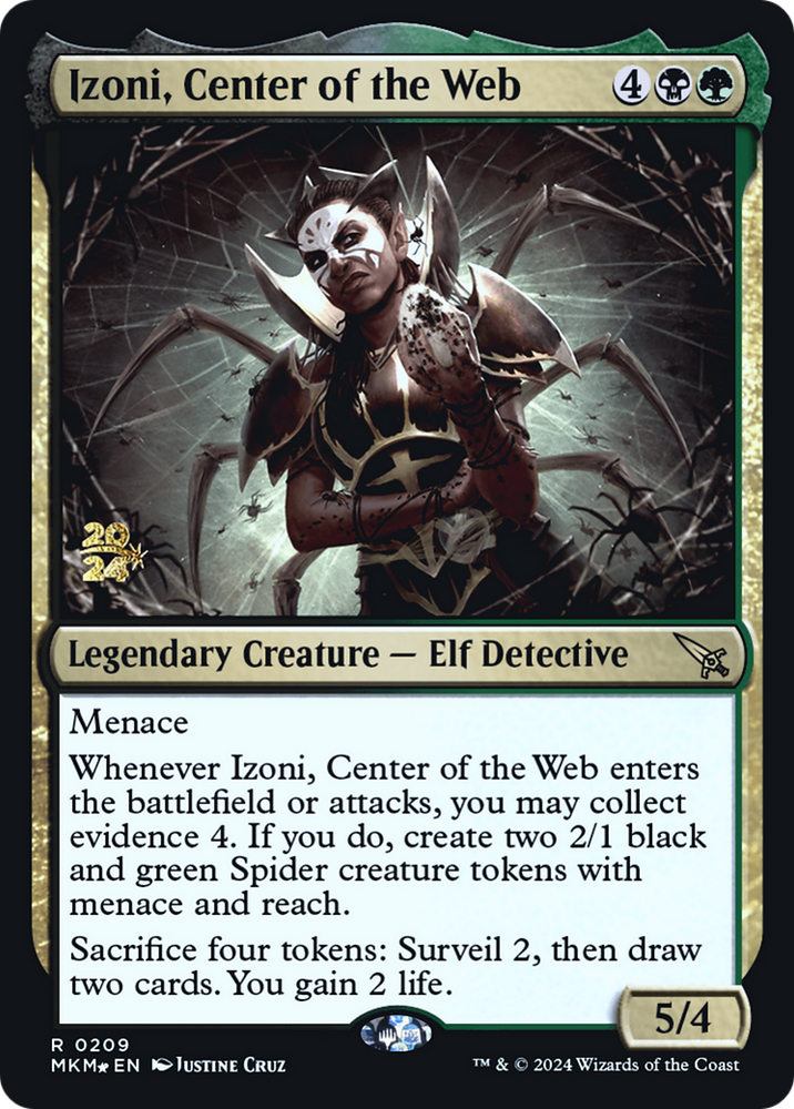 Izoni, Center of the Web [Murders at Karlov Manor Prerelease Promos] Magic: The Gathering