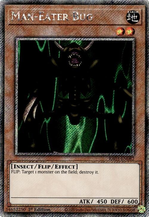 Man-Eater Bug (Platinum Secret Rare) [RA03-EN082] - Yugioh Cards For Your TCG Needs!