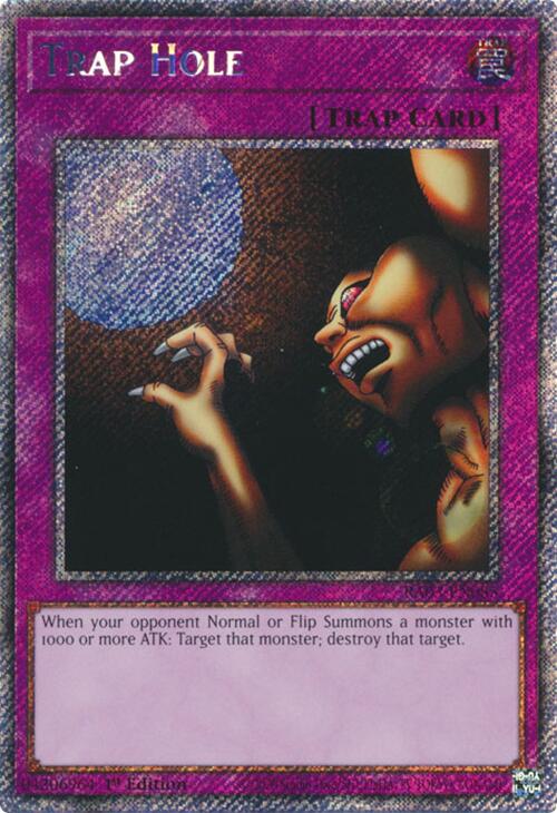 Trap Hole (Platinum Secret Rare) [RA03-EN085] - Yugioh Cards For Your TCG Needs!