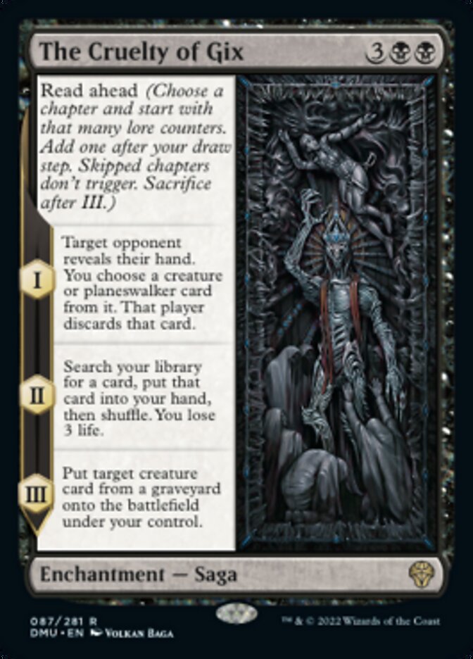 The Cruelty of Gix [Dominaria United] Magic: The Gathering