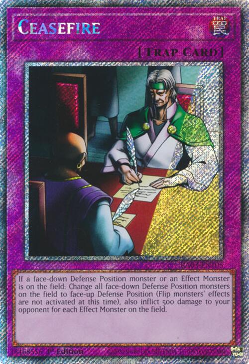 Ceasefire (Platinum Secret Rare) [RA03-EN105] Platinum Secret Rare - Yugioh Cards For Your TCG Needs!