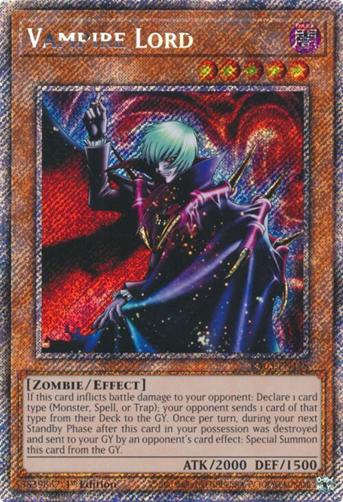 Vampire Lord (Platinum Secret Rare) [RA03-EN128]  - Yugioh Cards For Your TCG Needs!