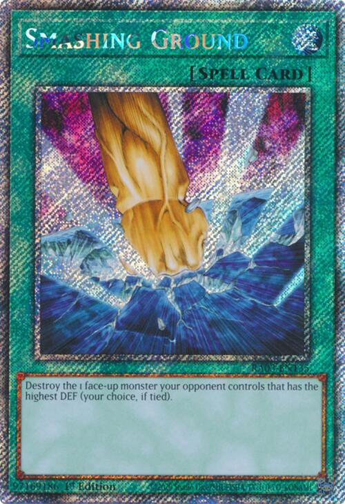 Smashing Ground (Platinum Secret Rare) [RA03-EN135] Platinum Secret Rare - Yugioh Cards For Your TCG Needs!