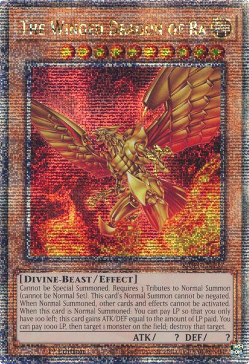 The Winged Dragon of Ra (Quarter Century Secret Rare) [RA03-EN137] - Yugioh Cards For Your TCG Needs!