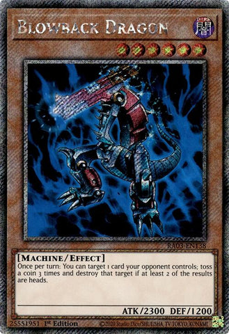 Blowback Dragon (Platinum Secret Rare) [RA03-EN138] Platinum Secret Rare - Yugioh Cards For Your TCG Needs!