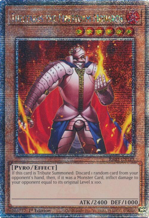 Thestalos the Firestorm Monarch (Quarter Century Secret Rare) [RA03-EN143] Quarter Century Secret Rare - Yugioh Cards For Your TCG Needs!