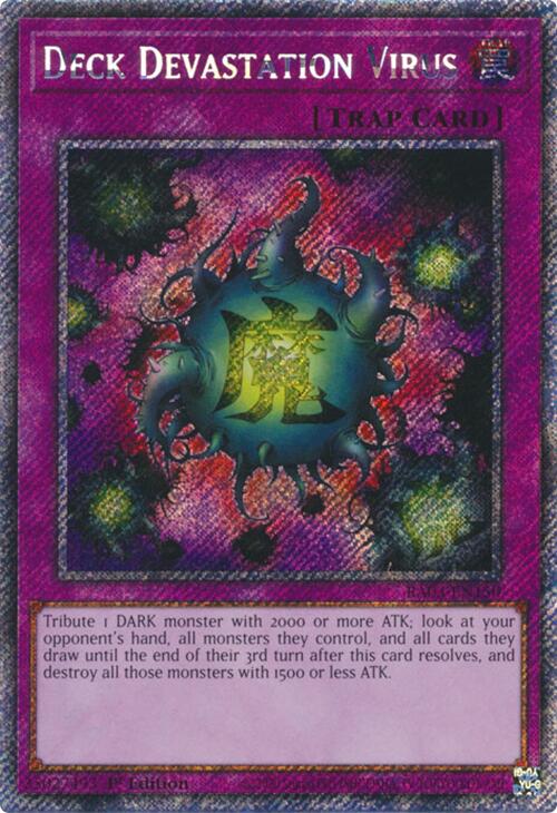 Deck Devastation Virus (Platinum Secret Rare) [RA03-EN150] - Yugioh Cards For Your TCG Needs!