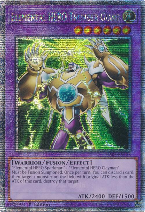 Elemental HERO Thunder Giant (Quarter Century Secret Rare) [RA03-EN153] Quarter Century Secret Rare - Yugioh Cards For Your TCG Needs!