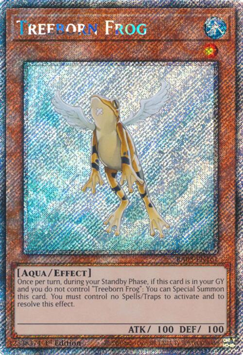 Treeborn Frog (Platinum Secret Rare) [RA03-EN161] - Yugioh Cards For Your TCG Needs!