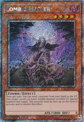 Zombie Master (Platinum Secret Rare) [RA03-EN185] Platinum Secret Rare - Yugioh Cards For Your TCG Needs!