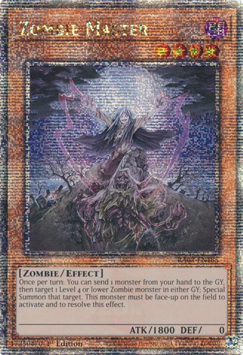 Zombie Master (Quarter Century Secret Rare) [RA03-EN185] - Yugioh Cards For Your TCG Needs!