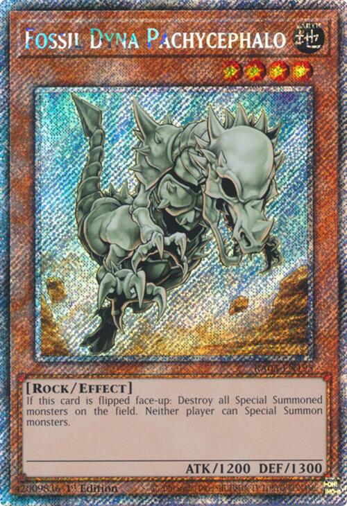 Fossil Dyna Pachycephalo (Platinum Secret Rare) [RA03-EN195] Platinum Secret Rare - Yugioh Cards For Your TCG Needs!