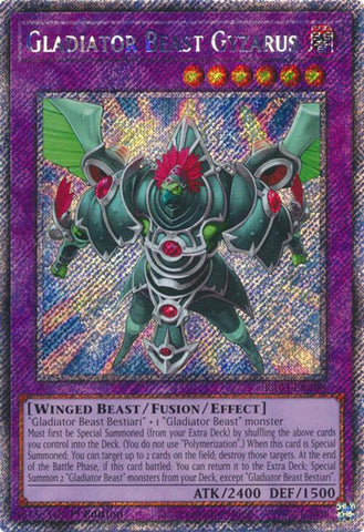 Gladiator Beast Gyzarus (Platinum Secret Rare) [RA03-EN198] - Yugioh Cards For Your TCG Needs!