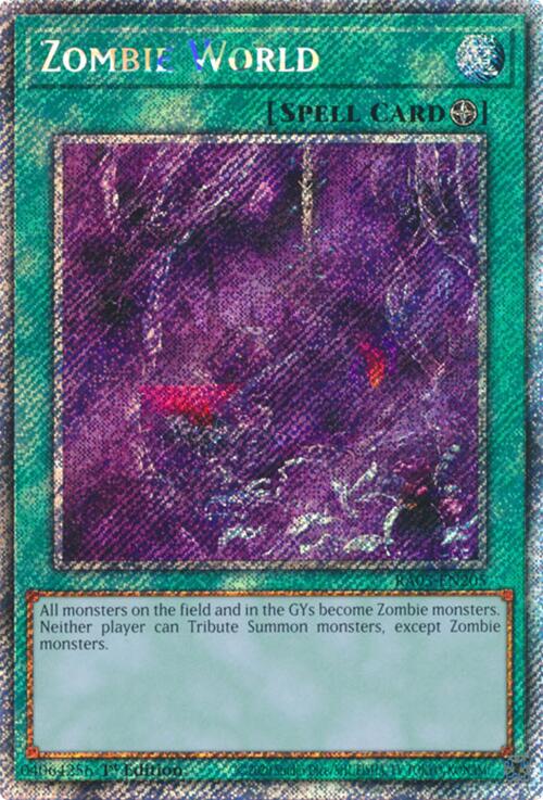 Zombie World (Platinum Secret Rare) [RA03-EN205] Platinum Secret Rare - Yugioh Cards For Your TCG Needs!