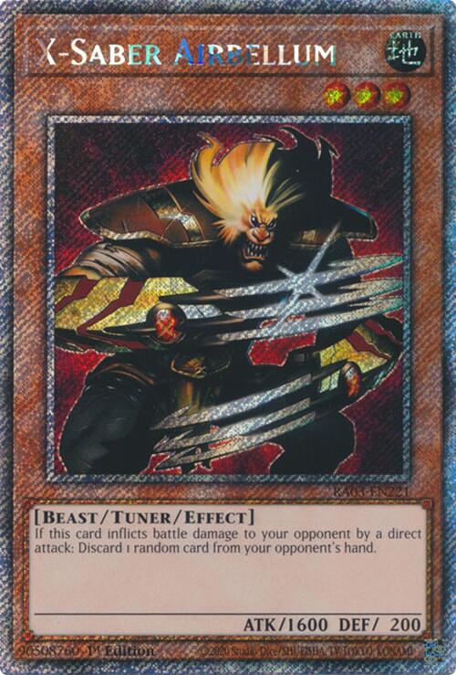 X-Saber Airbellum (Platinum Secret Rare) [RA03-EN221] Platinum Secret Rare - Yugioh Cards For Your TCG Needs!