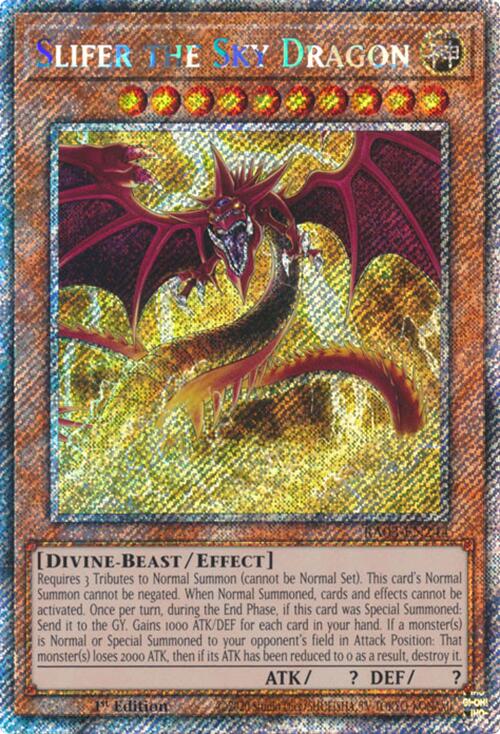 Slifer the Sky Dragon (Platinum Secret Rare) [RA03-EN244] - Yugioh Cards For Your TCG Needs!
