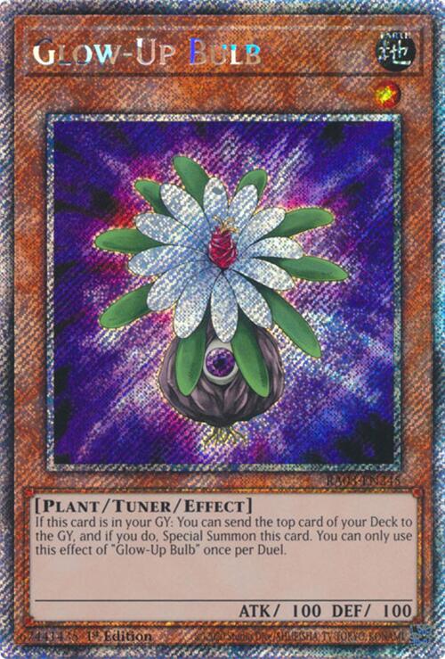 Glow-Up Bulb (Platinum Secret Rare) [RA03-EN245] Platinum Secret Rare - Yugioh Cards For Your TCG Needs!