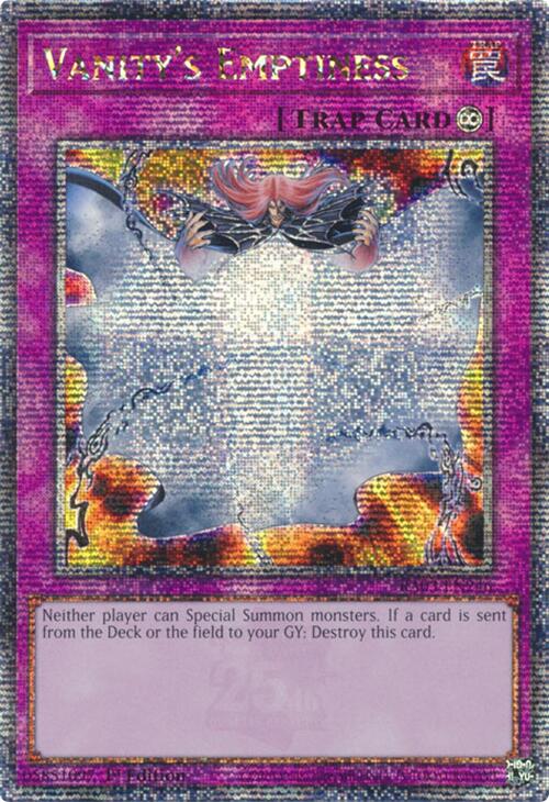 Vanity's Emptiness (Quarter Century Secret Rare) [RA03-EN246] - Yugioh Cards For Your TCG Needs!