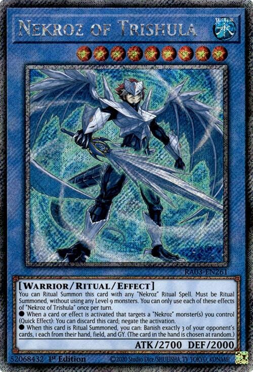 Nekroz of Trishula (Platinum Secret Rare) [RA03-EN261] - Yugioh Cards For Your TCG Needs!