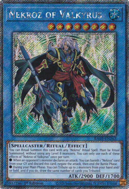 Nekroz of Valkyrus (Platinum Secret Rare) [RA03-EN263] Platinum Secret Rare - Yugioh Cards For Your TCG Needs!