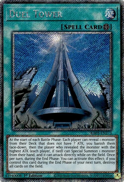 Duel Tower (Platinum Secret Rare) [RA03-EN273] - Yugioh Cards For Your TCG Needs!