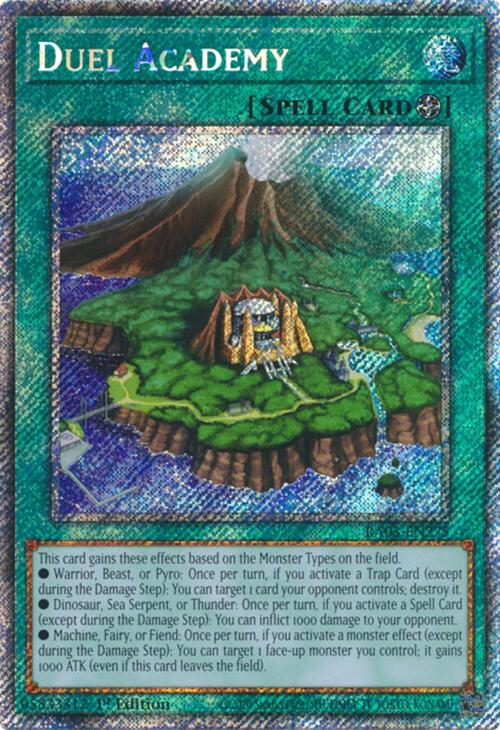 Duel Academy (card) (Platinum Secret Rare) [RA03-EN275] - Yugioh Cards For Your TCG Needs!