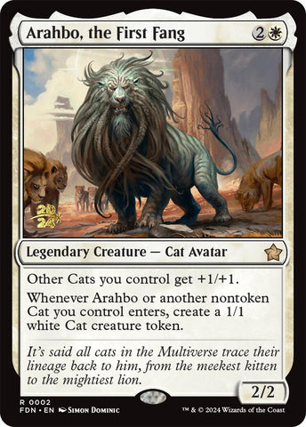 Arahbo, the First Fang [Foundations Prerelease Promos] Magic: The Gathering
