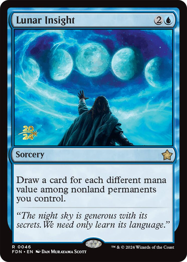 Lunar Insight [Foundations Prerelease Promos] Magic: The Gathering