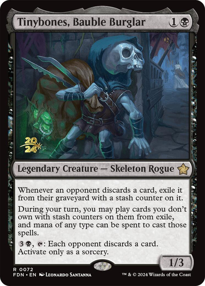 Tinybones, Bauble Burglar [Foundations Prerelease Promos] Magic: The Gathering