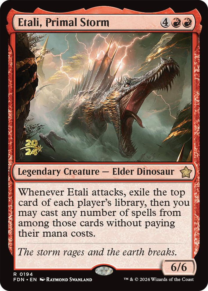 Etali, Primal Storm [Foundations Prerelease Promos] Magic: The Gathering