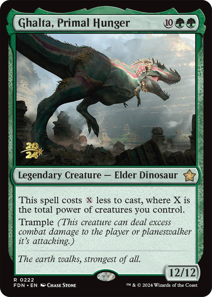 Ghalta, Primal Hunger [Foundations Prerelease Promos] Magic: The Gathering