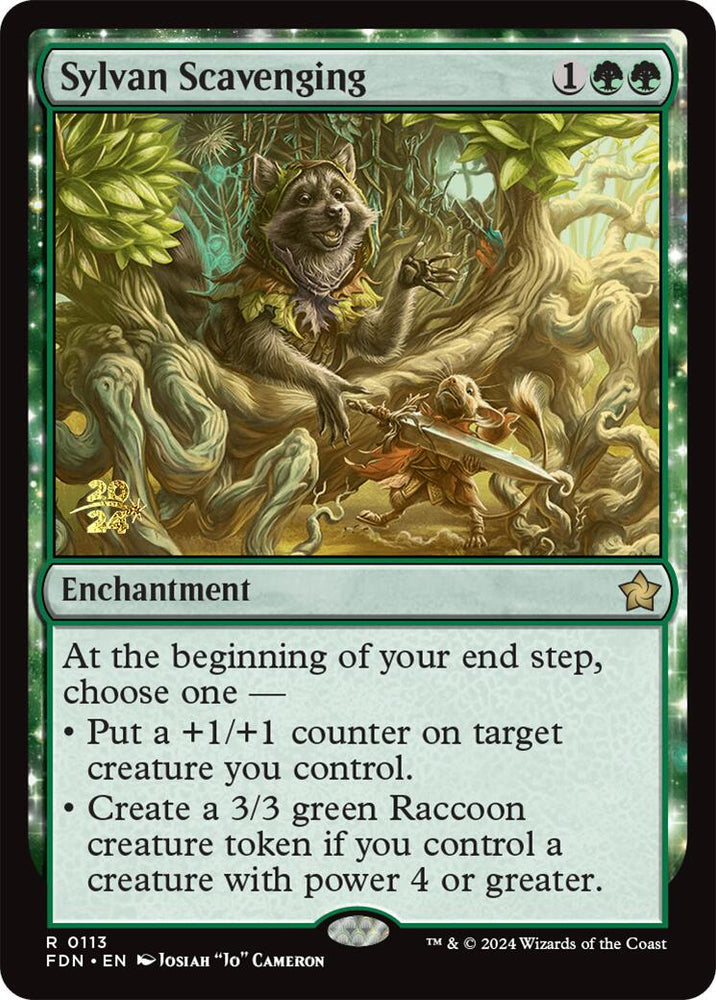 Sylvan Scavenging [Foundations Prerelease Promos] Magic: The Gathering