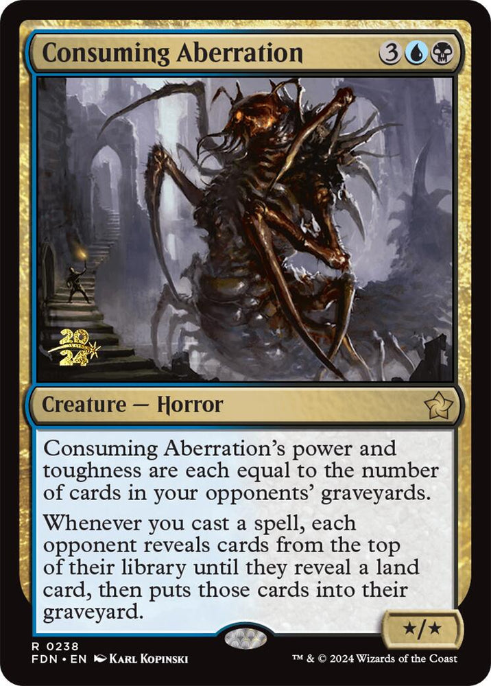 Consuming Aberration [Foundations Prerelease Promos] Magic: The Gathering