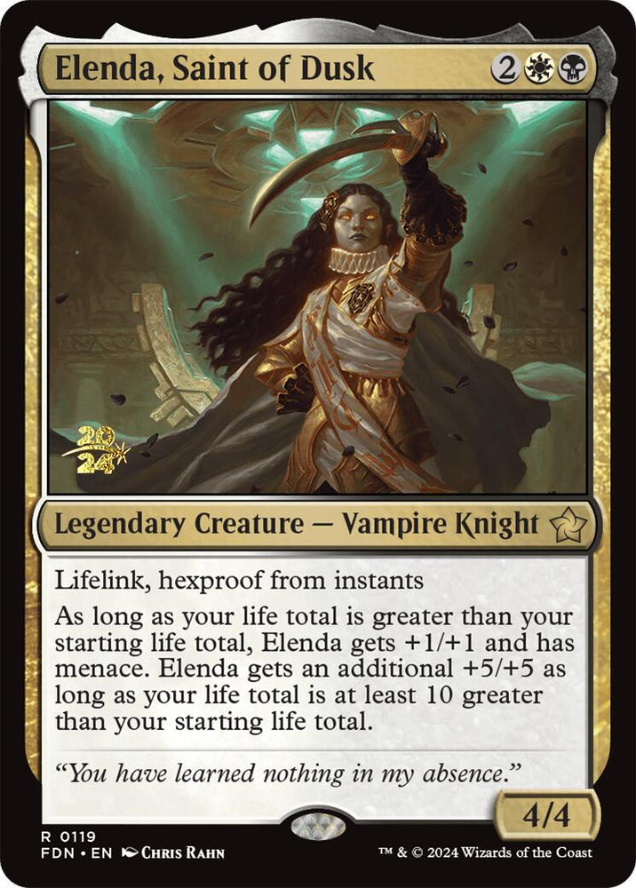 Elenda, Saint of Dusk [Foundations Prerelease Promos] Magic: The Gathering