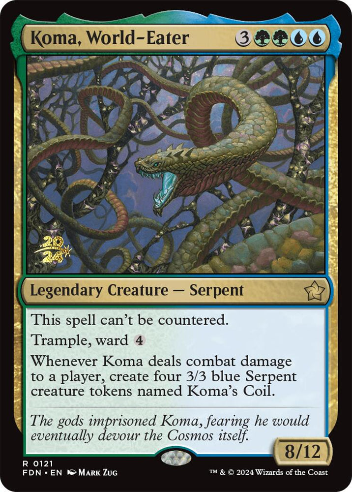 Koma, World-Eater [Foundations Prerelease Promos] Magic: The Gathering