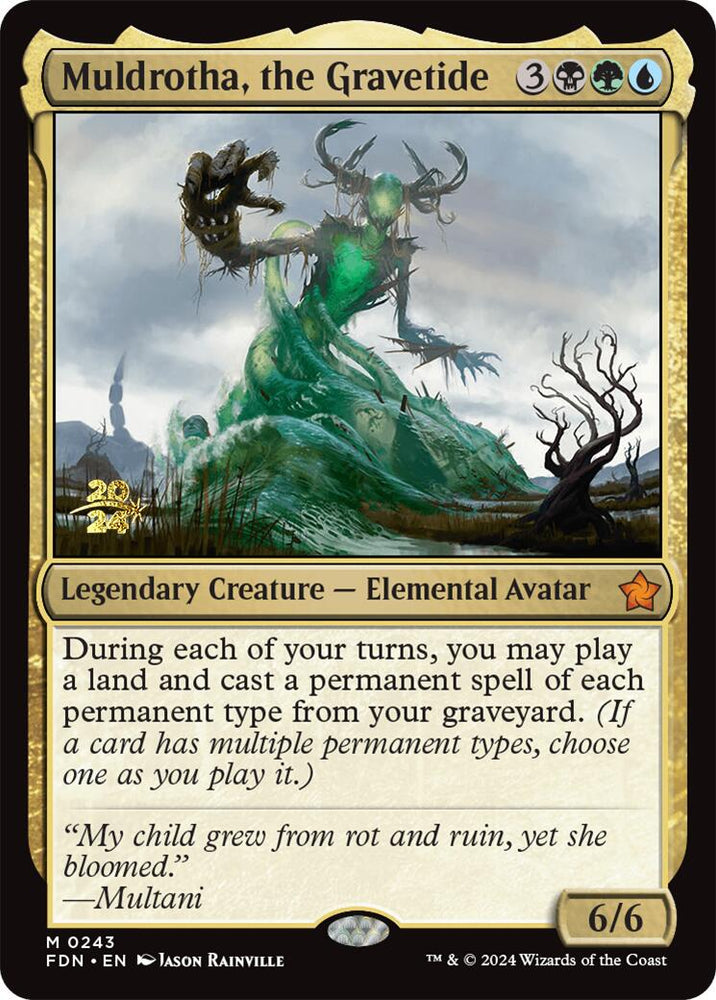 Muldrotha, the Gravetide [Foundations Prerelease Promos] Magic: The Gathering