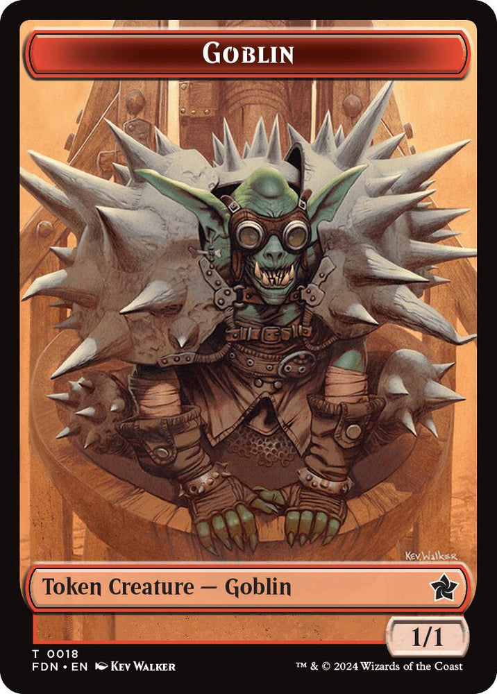 Drake // Goblin Doubled-Sided Token [Foundations Tokens] Magic: The Gathering