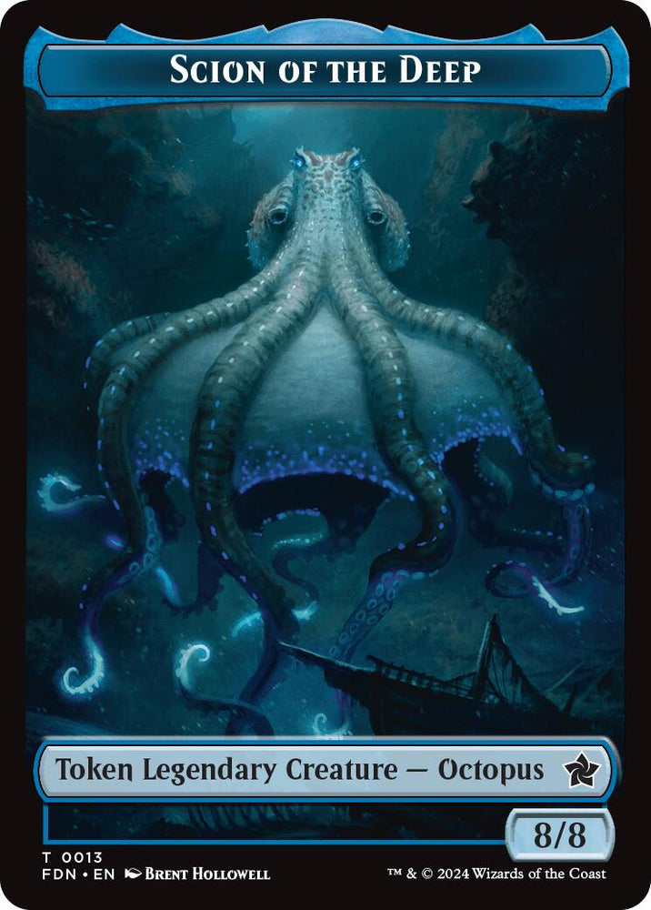 Scion of the Deep // Koma's Coil Doubled-Sided Token [Foundations Tokens] Magic: The Gathering