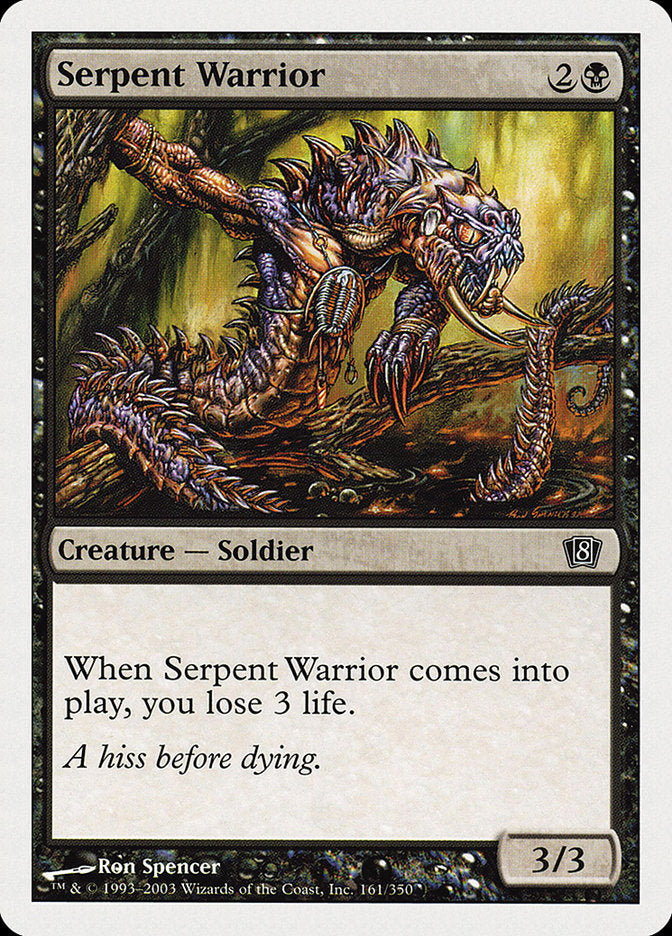Serpent Warrior [Eighth Edition] Magic: The Gathering